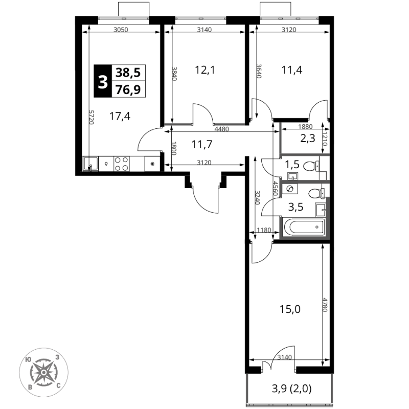 4 ккв (Евро)