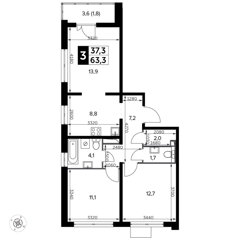 3 ккв