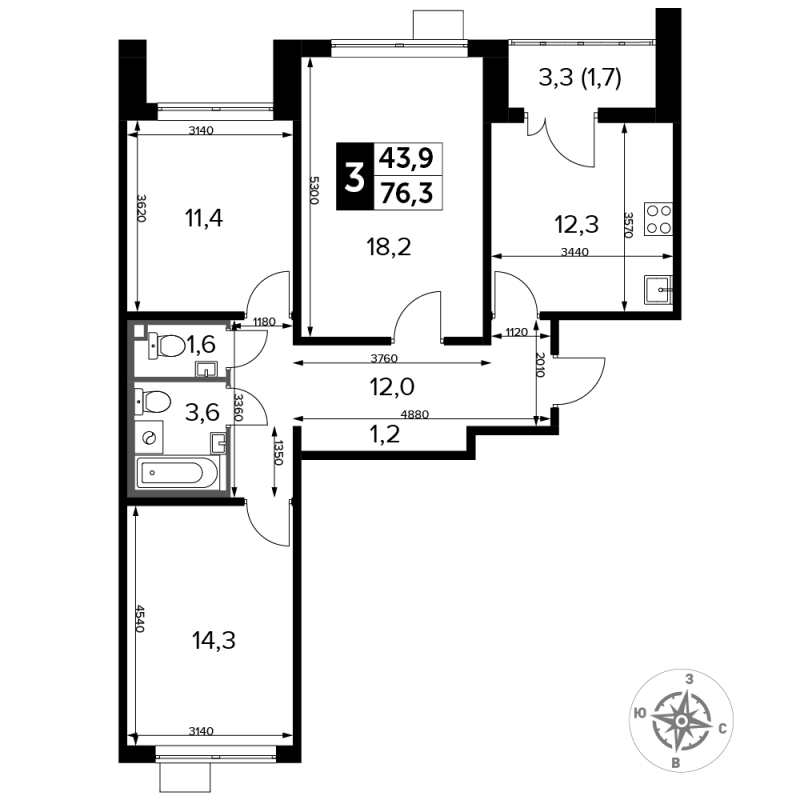 3 ккв