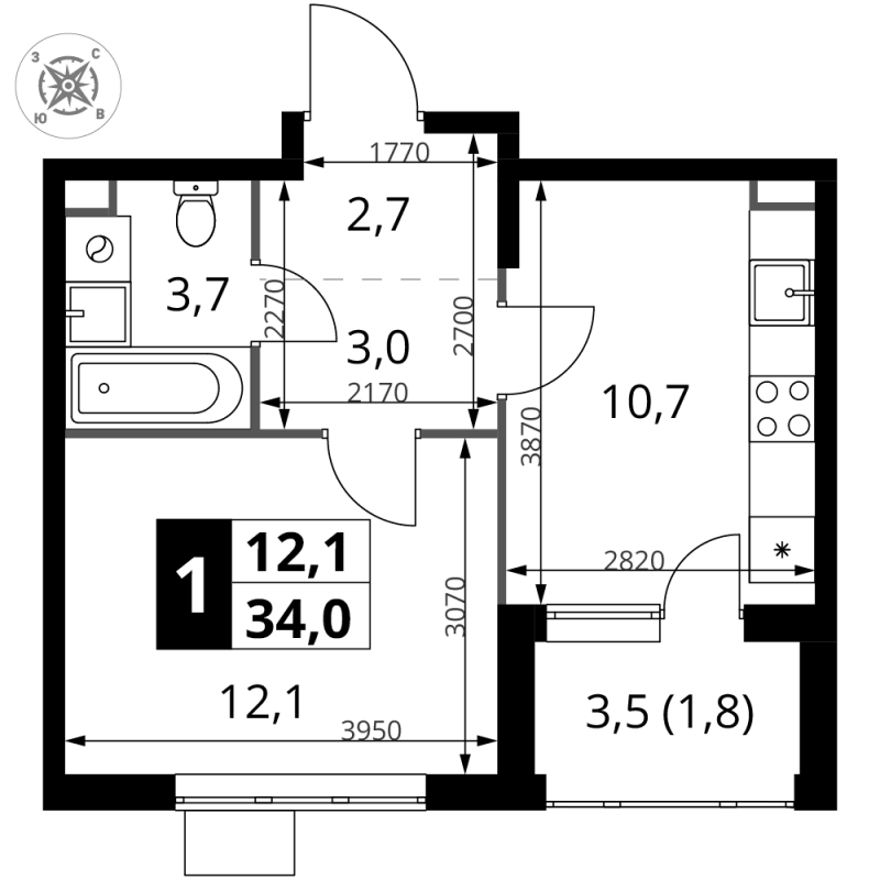 1 ккв