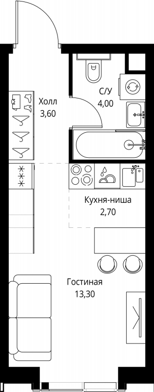 1 ккв 41 м²