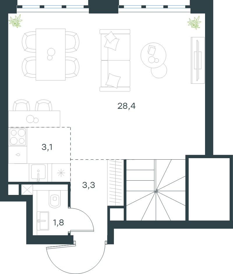 3 ккв (Евро) 69,3 м²