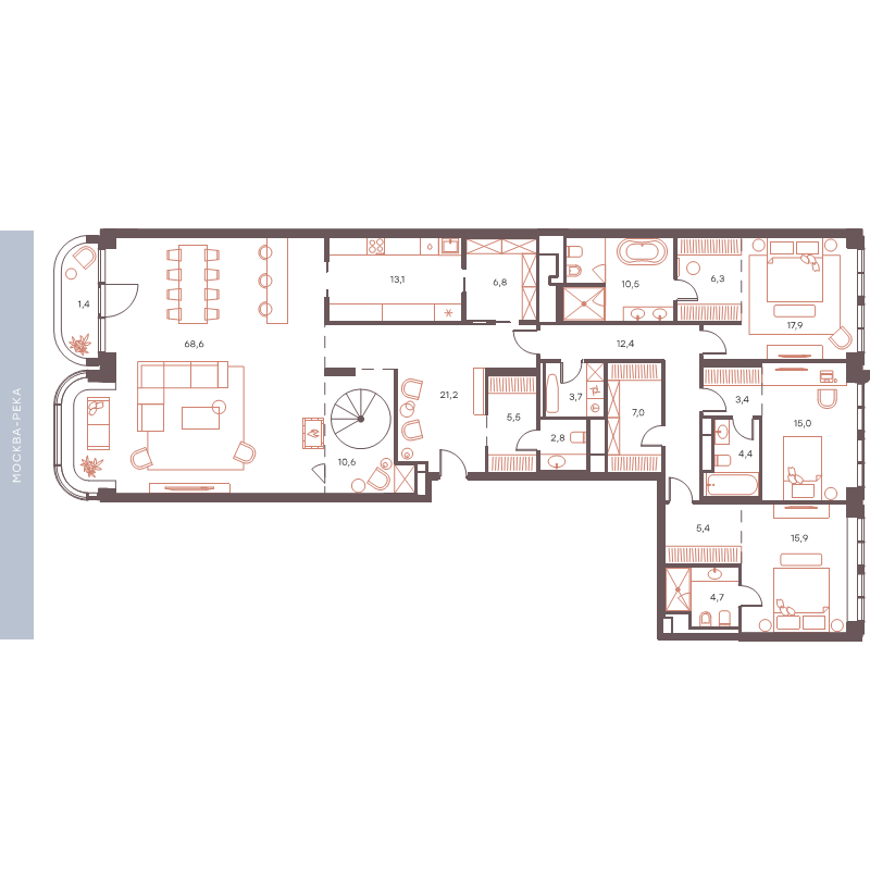 4 ккв 275,6 м²