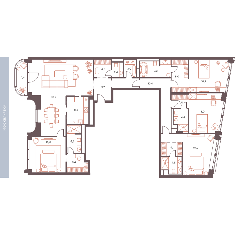 5 ккв 201,8 м²