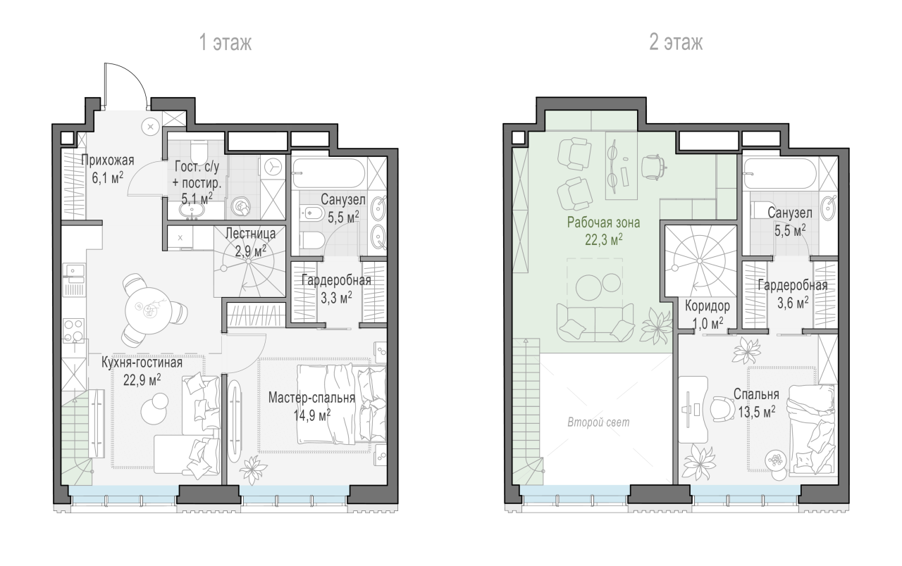 4 ккв (Евро) 84,3 м²