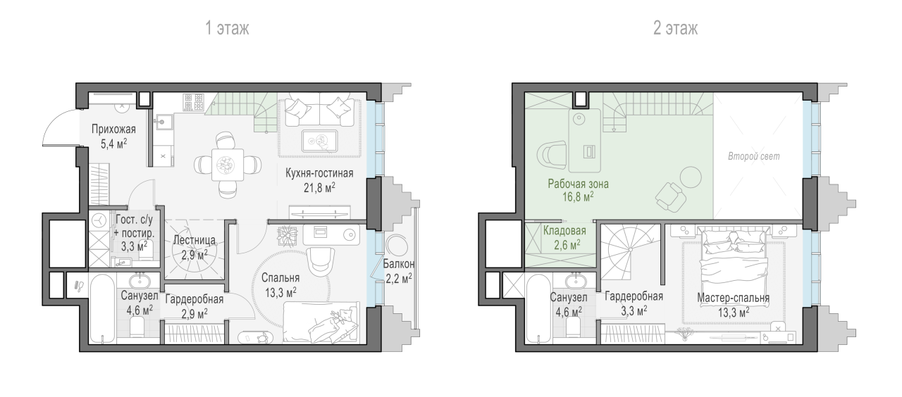 4 ккв (Евро) 76,1 м²