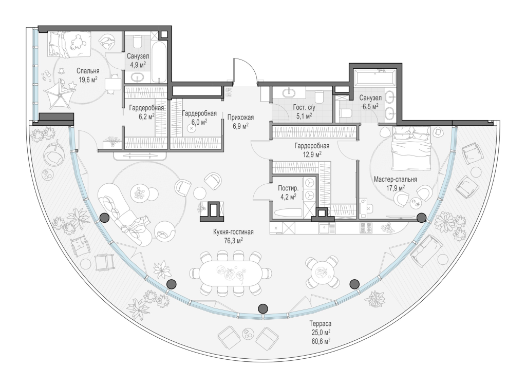 4 ккв (Евро) 172,6 м²