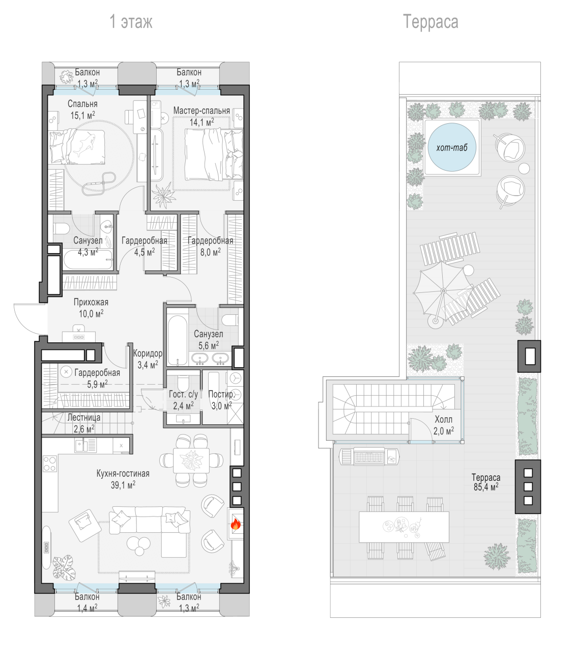3 ккв (Евро) 119,6 м²