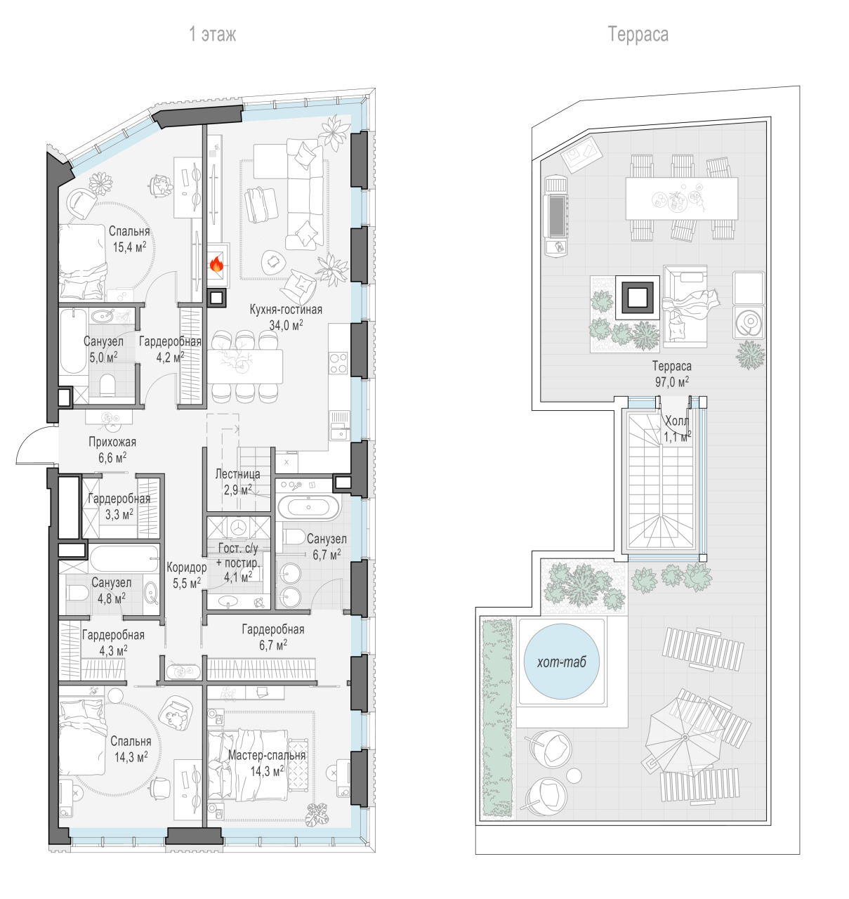 4 ккв (Евро) 132 м²