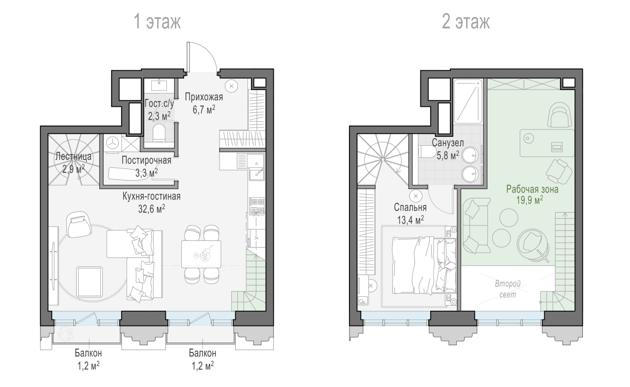 3 ккв (Евро) 67,7 м²