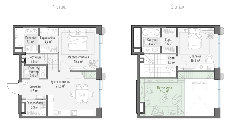 3 ккв (Евро) 88,4 м²