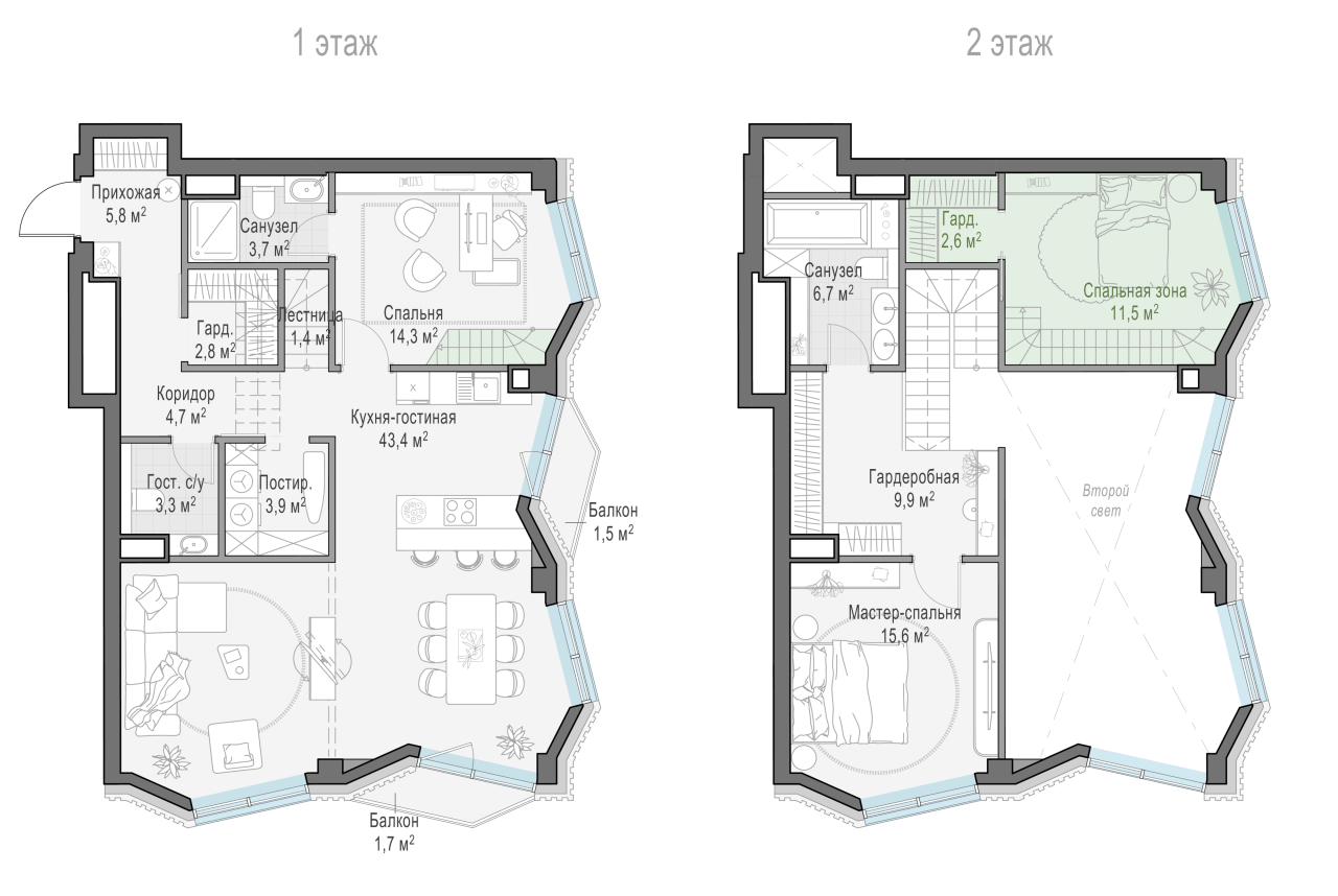 6 ккв (Евро) 117,6 м²