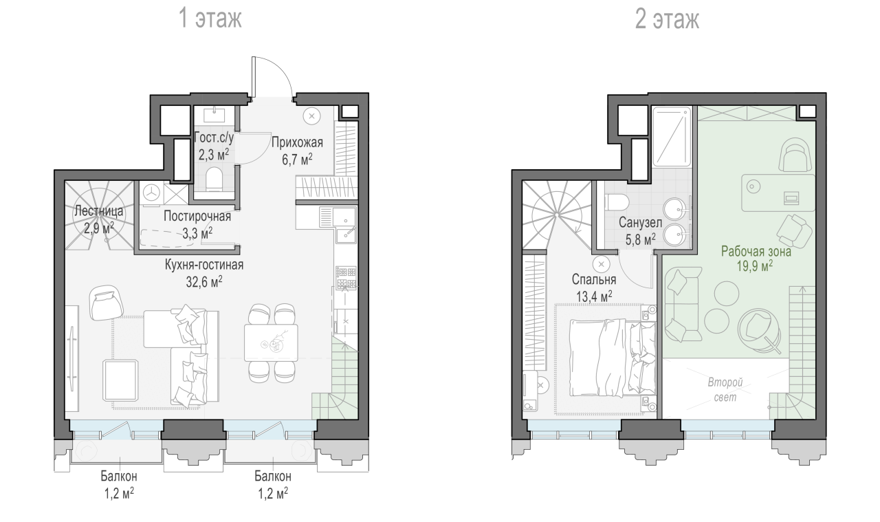 3 ккв (Евро) 67,7 м²