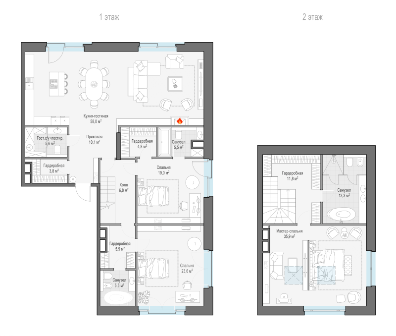 4 ккв (Евро) 214 м²
