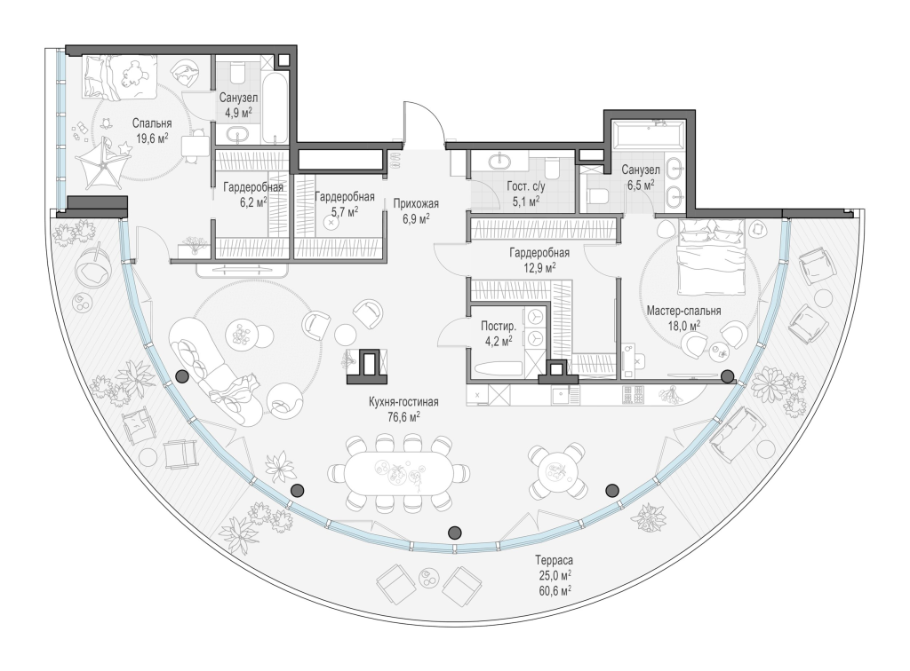 4 ккв (Евро) 172,7 м²
