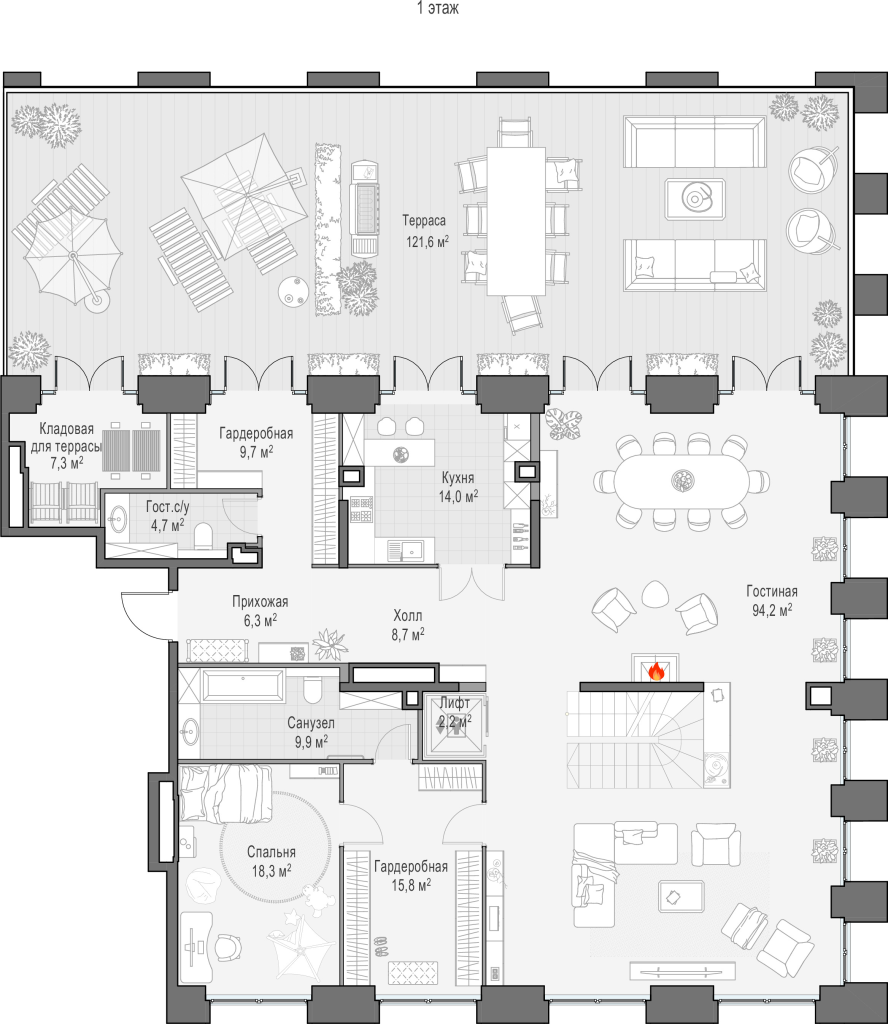 4 ккв 422,3 м²