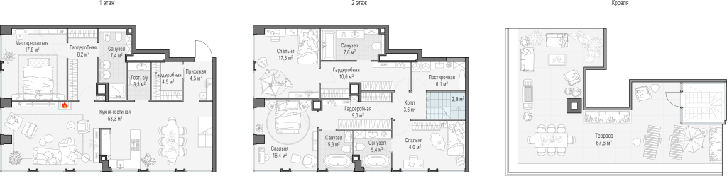 5 ккв (Евро) 198,8 м²