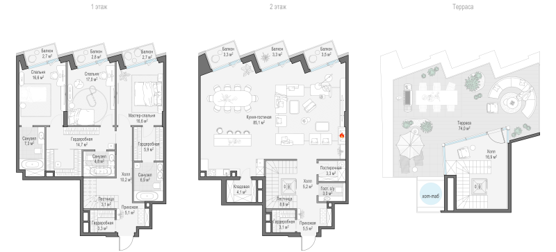 4 ккв (Евро) 235 м²