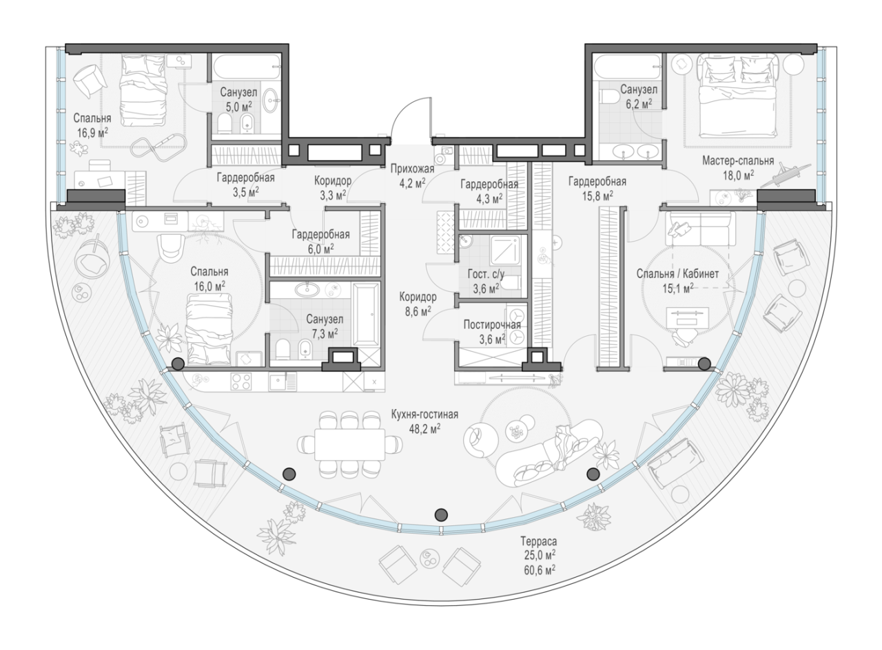 5 ккв (Евро) 193,8 м²