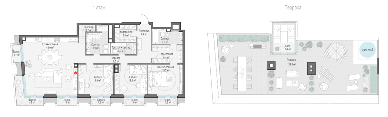 4 ккв (Евро) 151,8 м²