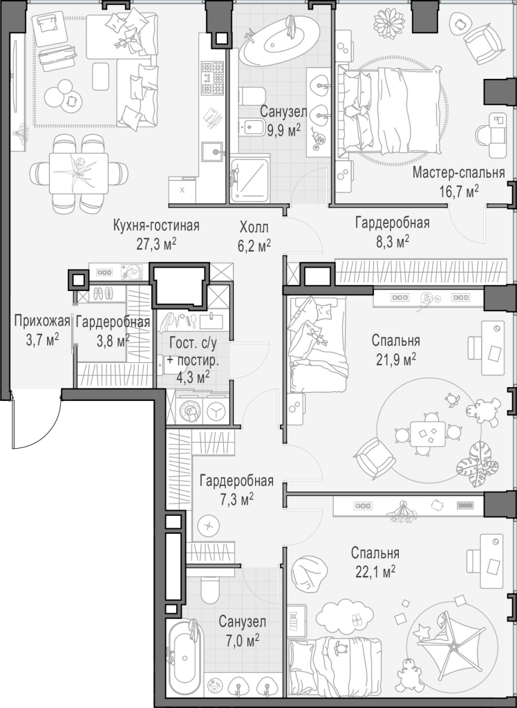 4 ккв (Евро) 139,2 м²