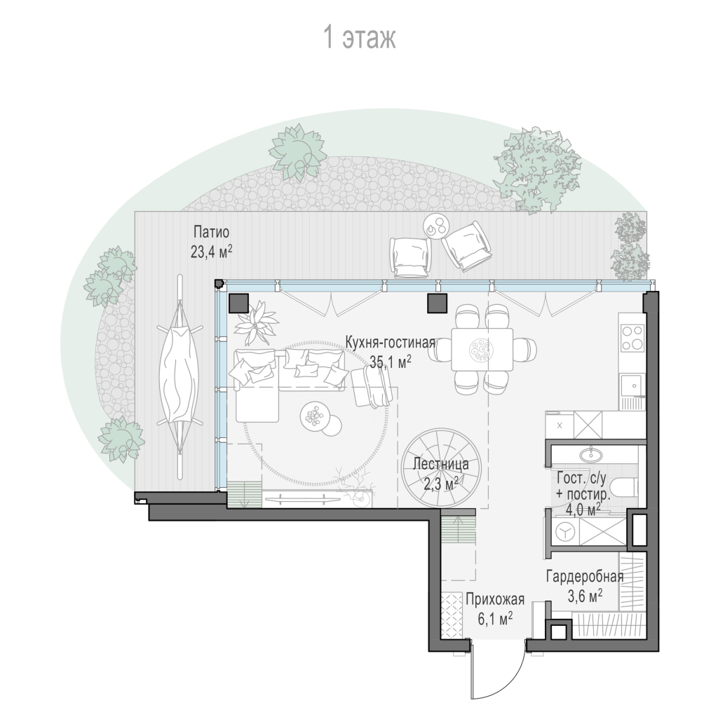 2 ккв (Евро) 70,3 м²