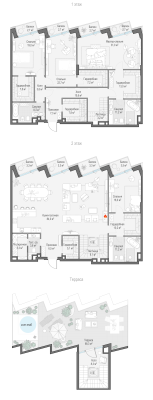 5 ккв (Евро) 315,3 м²