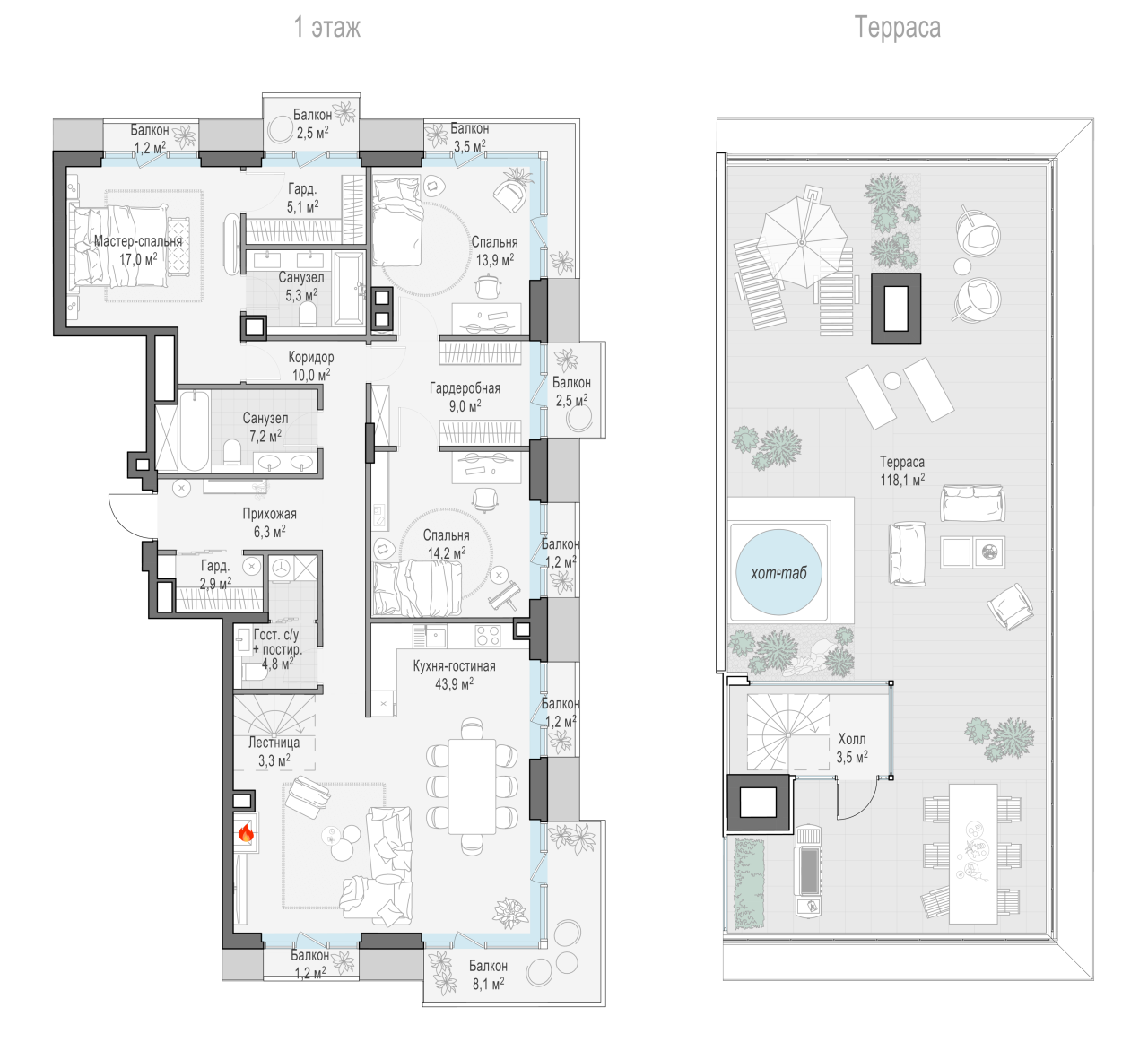 4 ккв (Евро) 147,2 м²