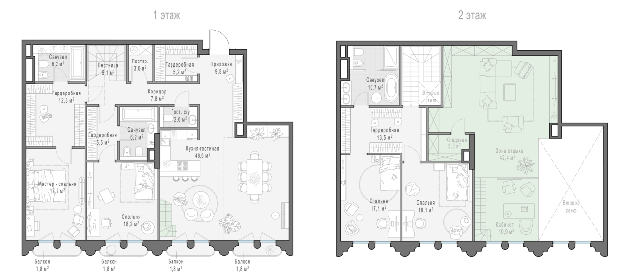 6 ккв (Евро) 211,7 м²
