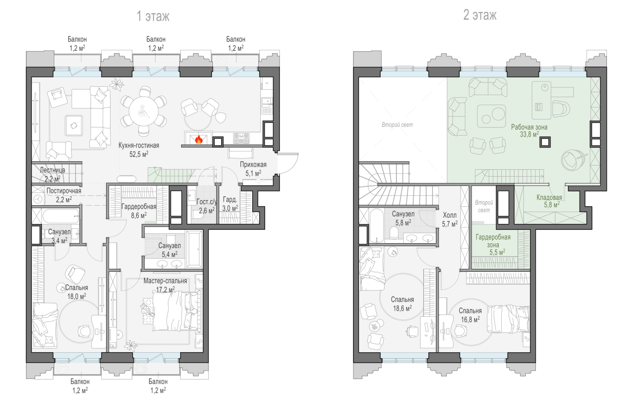 5 ккв (Евро) 170,4 м²