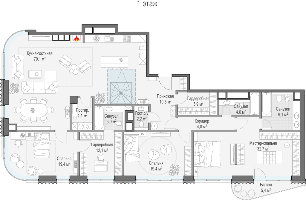 4 ккв (Евро) 204,7 м²