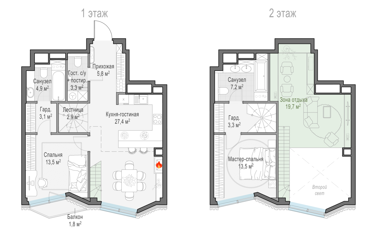 3 ккв (Евро) 84,6 м²