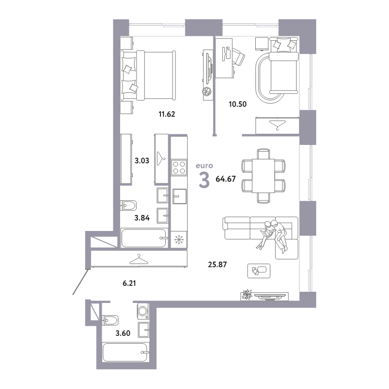 3 ккв (Евро)