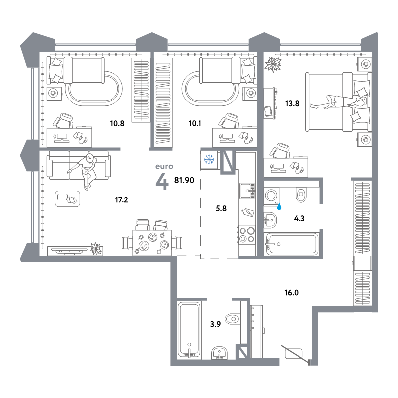 4 ккв (Евро)