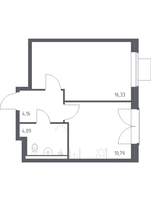 1 ккв 35,4 м²