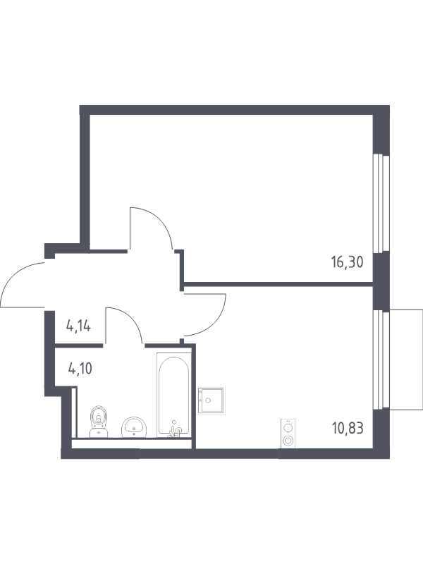 1 ккв 35,4 м²