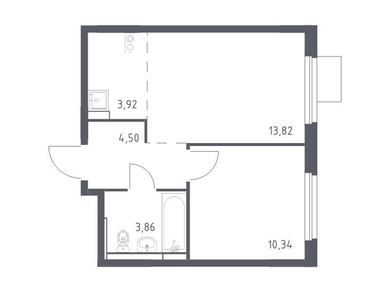 2 ккв (Евро) 36,4 м²