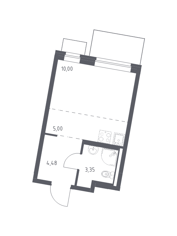Студия 22,8 м²
