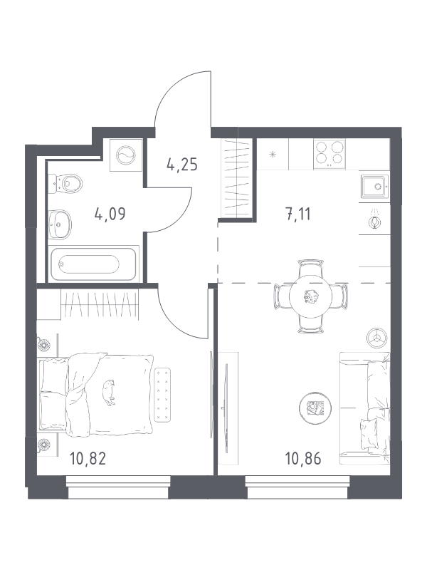 2 ккв (Евро) 37,1 м²