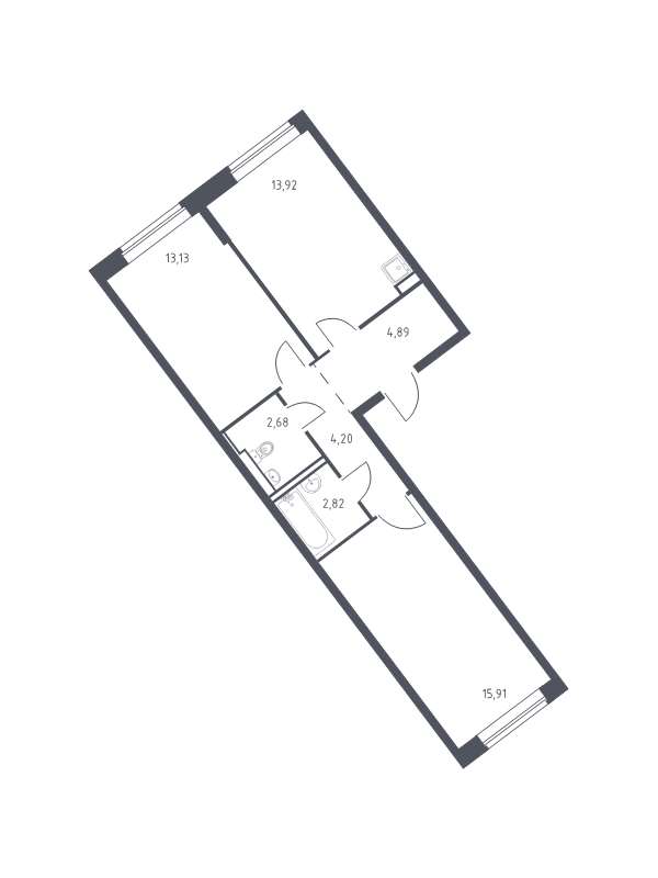 2 ккв 56,4 м²