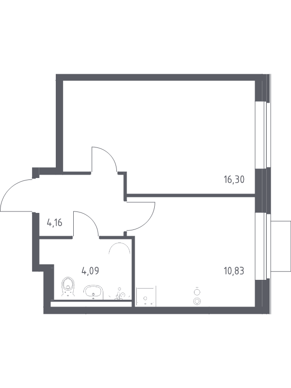 1 ккв 35,4 м²