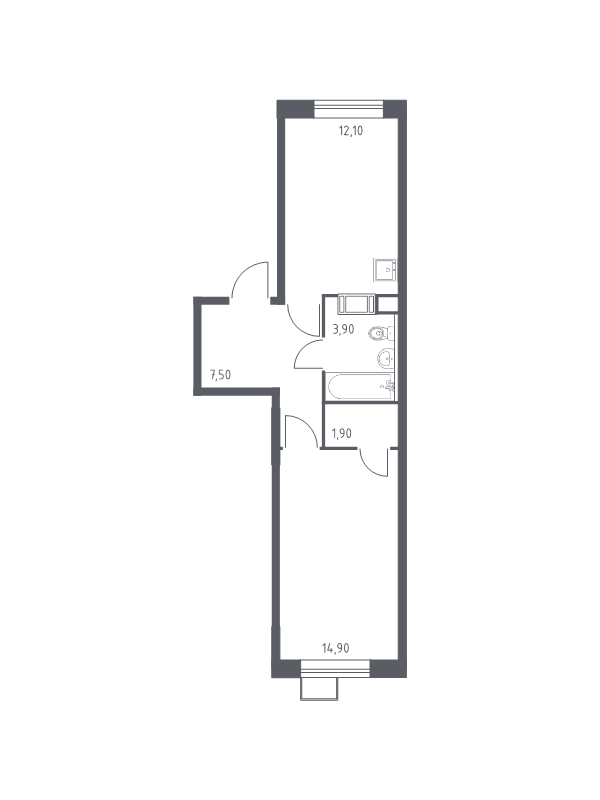 1 ккв 40,3 м²