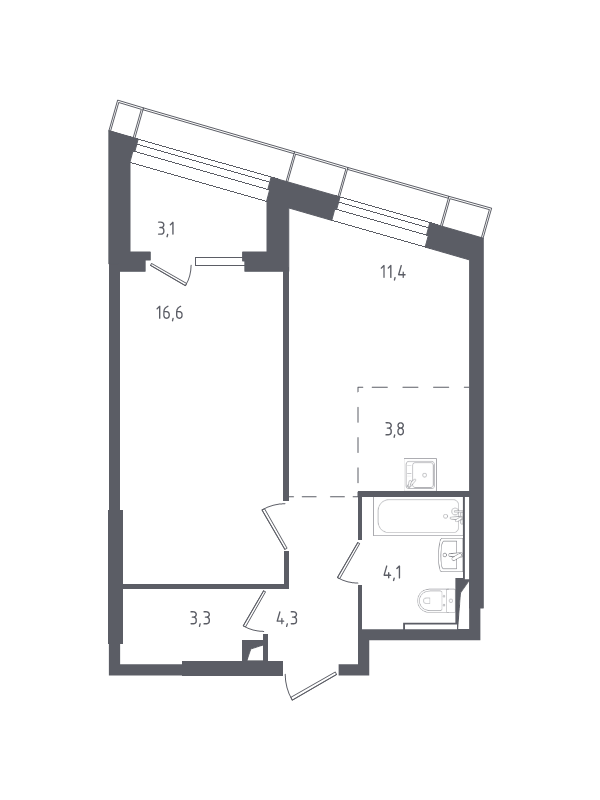 2 ккв (Евро) 46,7 м²