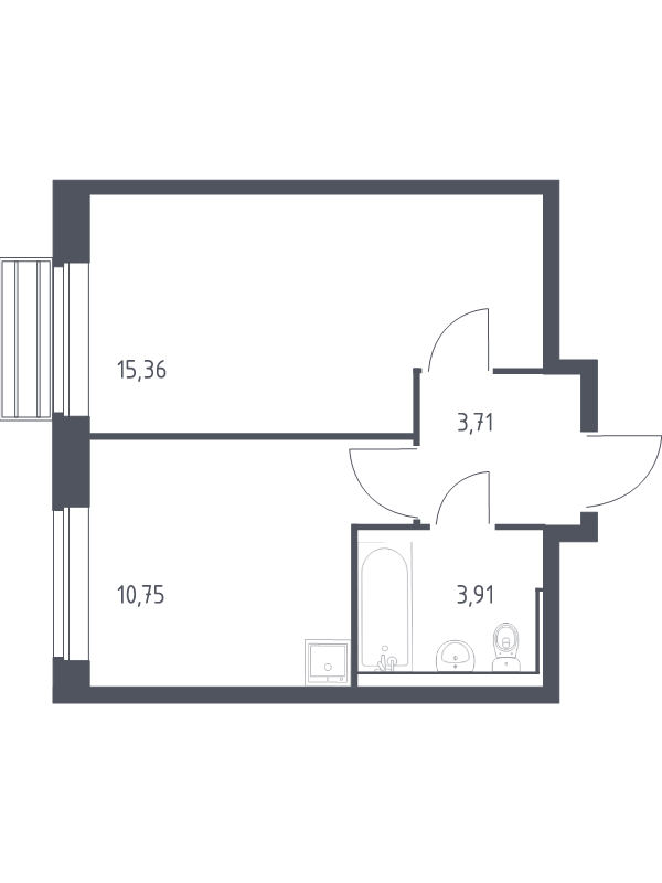 1 ккв 33,2 м²