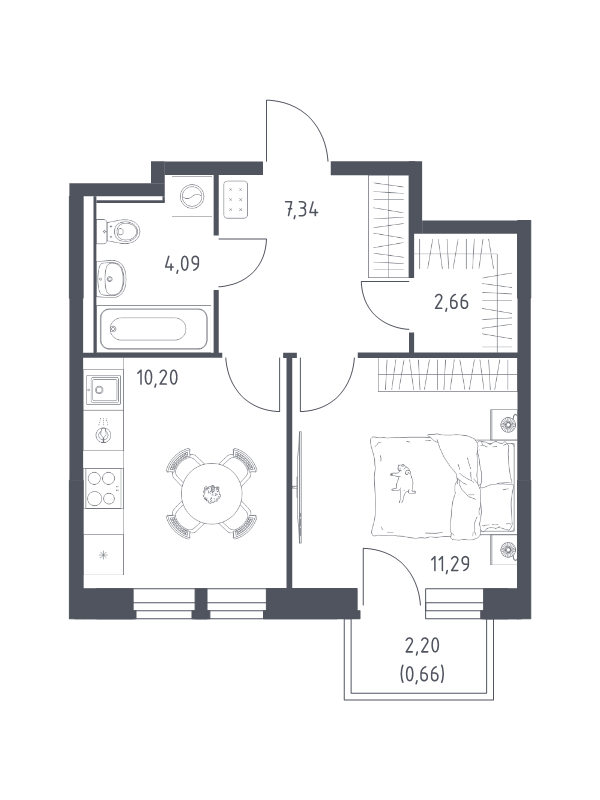 1 ккв 36,2 м²