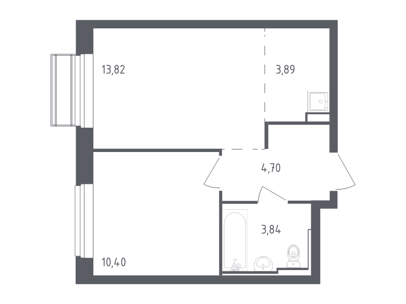2 ккв (Евро) 36,7 м²
