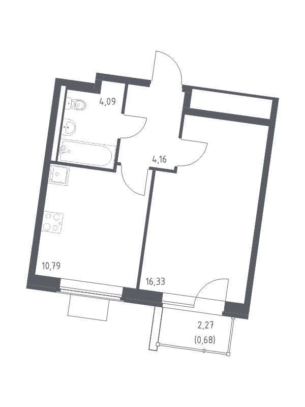 1 ккв 36,1 м²