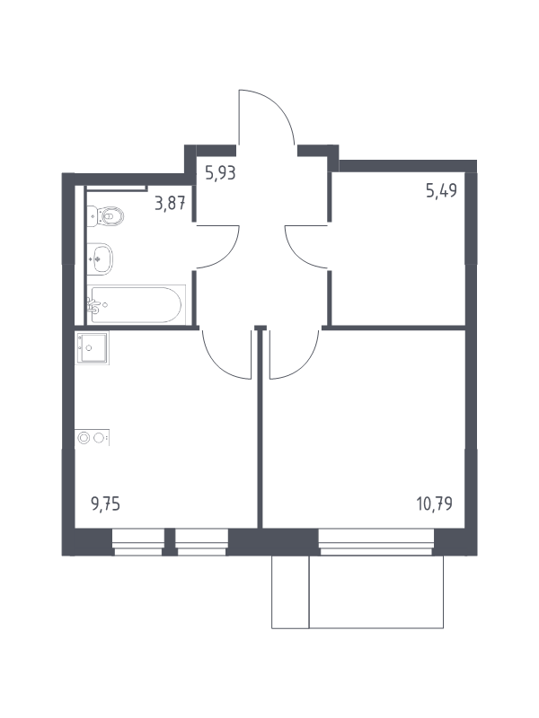 1 ккв 35,8 м²