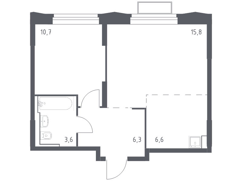 2 ккв (Евро) 43 м²