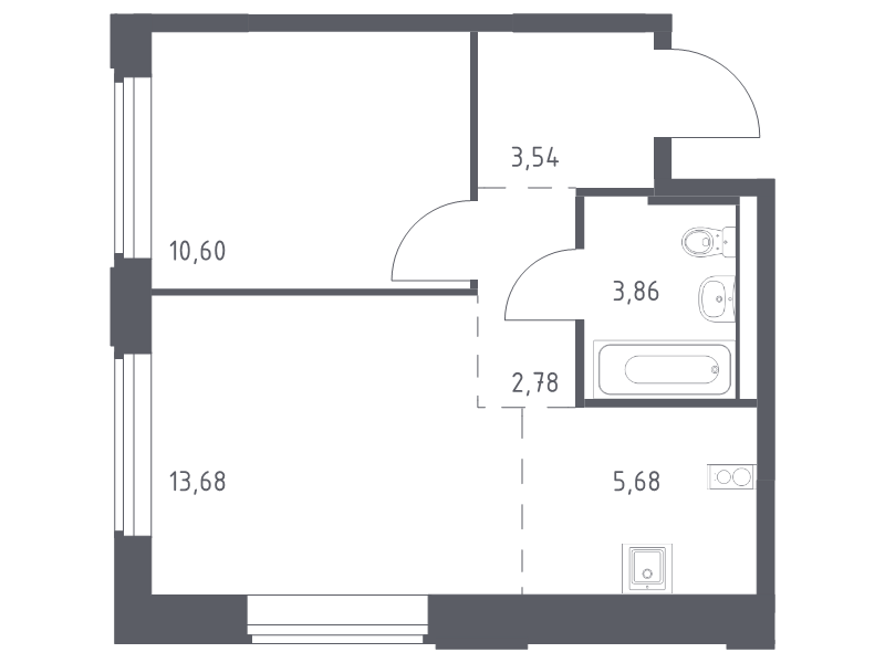 2 ккв (Евро) 40,1 м²
